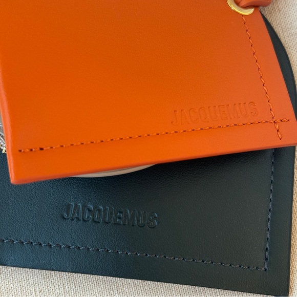 NWT Jacquemus 3 Piece Leather Wallet Le Porte Rond Carre Trio Cardholder Multi - Picture 5 of 16